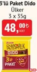 ÜLKER DİDO ÇİKOLATA 3'LÜ PAKET